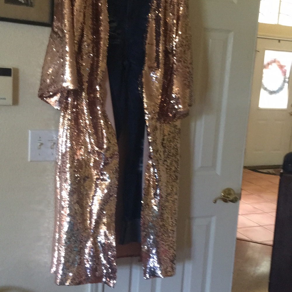 Rose Gold Sequin Vest